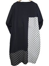 KOZAN Rozmiar Small Czarno-Biała SHEA Sukienka w kropki Średnia długość na sprzedaż  Wysyłka do Poland