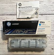 Cartucho de tóner LaserJet cian de alto rendimiento HP 206X (W2111X) caja abierta, usado segunda mano  Embacar hacia Argentina