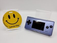 Sistema portátil Game Boy Micro azul GBA Advance bateria testada funciona LIMPO comprar usado  Enviando para Brazil
