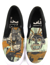 Usado, DC Zapatos de Monopatín Basquiat Manual Sin Cordones Negros/Gráficos Para Hombres Estilo Furgonetas segunda mano  Embacar hacia Argentina