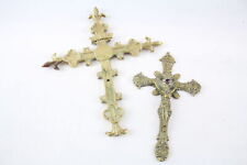Crucifixes brass vintage for sale  LEEDS
