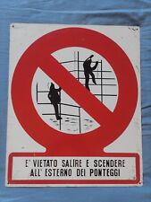 Targa tabella cartello usato  Firenze
