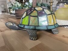 Lámpara de mesa estilo Tiffany tortuga luz nocturna tortuga tortuga latón 8, usado segunda mano  Embacar hacia Argentina