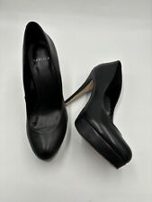 Carvela Black Leather Platform Heels Size UK 7.    B11 for sale  Shipping to South Africa