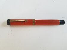 Caneta-tinteiro antiga vintage PARKER DUOFOLD JR. LUCKY CURVE LARANJA 4 1/2"L comprar usado  Enviando para Brazil
