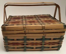 Vintage bamboo basket for sale  Greenfield