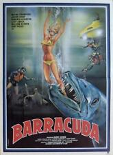 BARRACUDA - MANDÍBULAS DE PEIXE / MERGULHO / SUBMARINO - PÔSTER ORIGINAL DO FILME FRANCÊS comprar usado  Enviando para Brazil