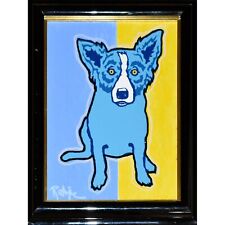 Used, George Rodrigue Blue Dog "Untitled" Original MM III On Canvas Board Signed Art for sale  Shipping to Canada