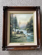 Evening In The Forest - Thomas Kinkade Signed And Numbered Canvas Print Framed for sale  Chicago
