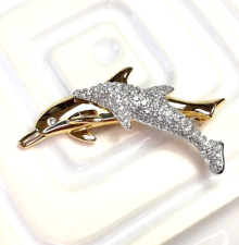 Swarovski dolphin brooch for sale  Shipping to Ireland