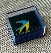 Ukrainian flag Swallow Martlet Lapel Pin badge Blue Yellow Gift Box Ukraine 0,9" for sale  Shipping to South Africa