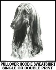 VERY COOL AFGHAN HOUND DOG PULLOVER HOODIE SWEATSHIRT 754 for sale  Shipping to Canada