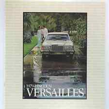 1979 Ford Lincoln Versailles NOS Showroom tamanho revendedor pasta de informações de vendas comprar usado  Enviando para Brazil