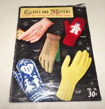 Guantes y guantes para tejer y ganchillo para toda la familia Vol 29 1953 folleto vintage segunda mano  Embacar hacia Mexico