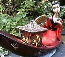 Used, Vintage Tretchikoff Era Chalkware Oriental Lady Lamp Geisha 50s 60s rockabilly for sale  Shipping to South Africa