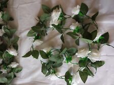 Rose garland white for sale  CAMELFORD
