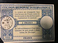 Cupom de resposta internacional 1936 FRANÇA 2 FRANCOS resposta comprar usado  Enviando para Brazil