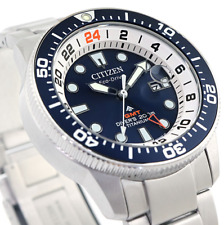 Citizen Promaster Marine Super Titanium azul relógio de mergulho masculino GMT BJ7111-86L, usado comprar usado  Enviando para Brazil