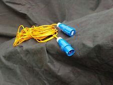 Caravan /motorhome /tent  25m 16A Power Cable (extra long) and 13 amp adapter, used for sale  Shipping to South Africa