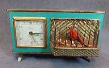 Raro despertador de mesa gaiola de pássaro cantor alemão dos anos 1950, (B) comprar usado  Enviando para Brazil
