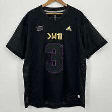 Usado, Camiseta Adidas Futebol Masculina XL Preta Roxa Pantera Negra Marvel #3 Logotipo de Malha comprar usado  Enviando para Brazil