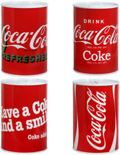 Cofrinho de lata selado Coca-Cola caixa de economia de dinheiro presente de Natal comprar usado  Enviando para Brazil