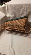 Woven basket sleigh for sale  Shipping to Ireland