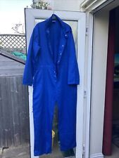 Royal Blue Boiler Suit- Contractor Written On Back for sale  LIFTON