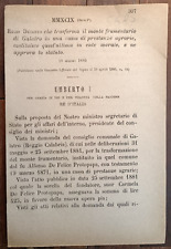Galatro 1886 regio usato  Italia