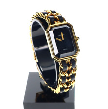 Relógio de pulso feminino CHANEL Premiere H0001 tamanho L quartzo ouro preto fabricado na Suíça comprar usado  Enviando para Brazil