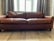 oak leather sofa for sale  TREFRIW