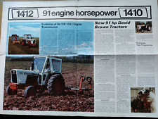 DAVID BROWN TRACTOR NEWS 1410 & 1412 COLOUR FARMING COLLECTOR BROCHURE MAGAZINE for sale  WOODBRIDGE
