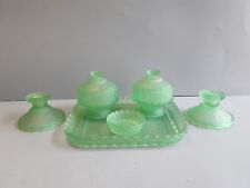 Used, Davidson Green glass glass Dressing Table set vgc see description  for sale  Shipping to South Africa