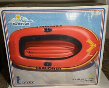 Usado, Intex The Wet Set Inflable para dos Personas Barco Explorer 200 Vintage Pool Lake 1998 segunda mano  Embacar hacia Argentina