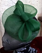 Green fascinator millinery for sale  SLOUGH