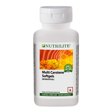 Amway Nutrilite MultiCaroteno 90 cápsulas blandas para piel, cabello y ojos + envío gratuito, usado segunda mano  Embacar hacia Argentina