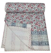 Edredón indio hecho a mano de colección Kantha colcha manta de algodón Ralli = Gudari segunda mano  Embacar hacia Mexico