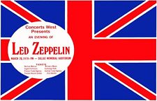 Usado, Póster de concierto de Dallas 1978 Led Zeppelin 11 X 17 enmarcado segunda mano  Embacar hacia Argentina