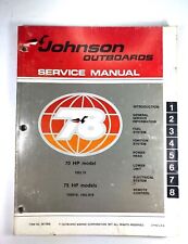 Usado, 1978 Johnson Outboard 70 75 HP Service Shop Manual de Reparo JM-7808 PRIORIDADE GRÁTIS comprar usado  Enviando para Brazil