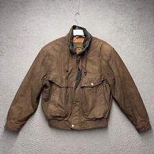 Structure Leather Jacket Mens Medium Brown Full Zi  Fit Outdoor Outerwear FLAWS for sale  Shipping to South Africa