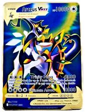 Pokemon Arceus Vmax  Hp 10000 Metal Collectable Cards VMAX EX GX MEGA, used for sale  Shipping to South Africa