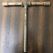 Vintage bench vice screw carpenter's woodworking clamp 16” long T handle, used for sale  Shipping to South Africa