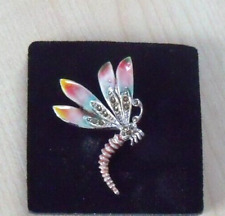 enamel dragonfly brooch for sale  NESTON