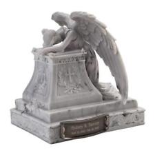20 Cubic Inch Angel Mourning Sculptured Resin Keepsake Cremation Urn & Nameplate, used for sale  Greenville