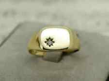 Men's Pinky Ring In 14K Yellow Gold Plated 0.50Ct Round Cut Lab-Created Diamond for sale  Shipping to South Africa