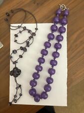Vintage beaded purple for sale  LUTON