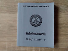 Nva wehrdienstausweis blanko gebraucht kaufen  Eberswalde-Umland