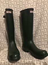 RARE VINTAGE HUNTER GATES MADE IN SCOTLAND TALL GREEN WELLIES BOOTS UK 8 EU 42 for sale  Shipping to South Africa