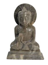 5.25” Marble Buddha Stone Figure Sculpture Religious Idol Statue for sale  Shipping to South Africa
