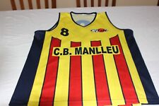 CAMISETA DE BALONCESTO DEL EQUIPO CLUB BALONCESTO MANLLEU TALLA M DOARSAL 8 segunda mano  Embacar hacia Argentina